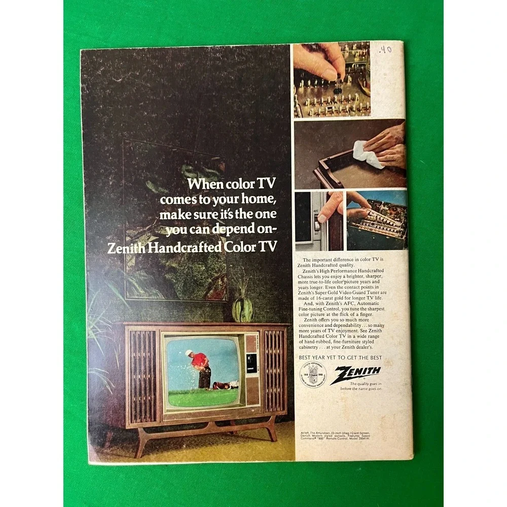 Washington Redskins 1968‎ Game Program vs Cleveland Browns